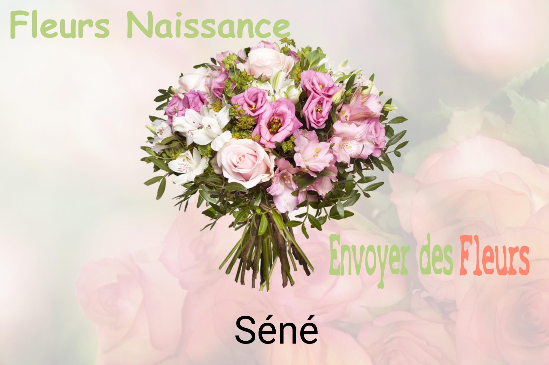 Bouquet de fleurs de naissance livré à Séné